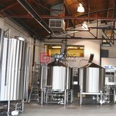 Attrezzatura per la produzione di birra riscaldata a vapore personalizzata chiavi in ​​mano da 500 litri in vendita