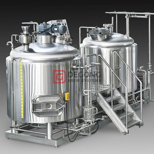 Birra in acciaio inossidabile da 500 litri a 2/3 recipienti per la produzione di birra per pub / ristorante