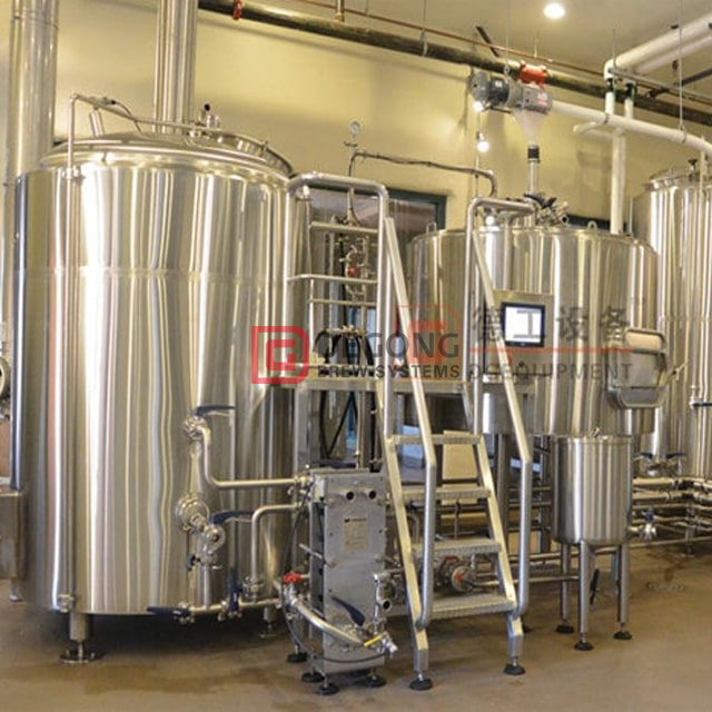 Fabbrica di birra industriale da 1000 litri Mash / lauter / ebollizione / idromassaggio disponibili Combinazione senza serbatoio personalizzata in cantina