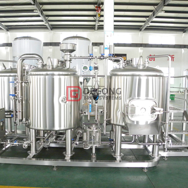 Fabbrica di birra di birra in acciaio inossidabile utilizzata per ristorante e attrezzatura da birra personalizzabile da 500 litri