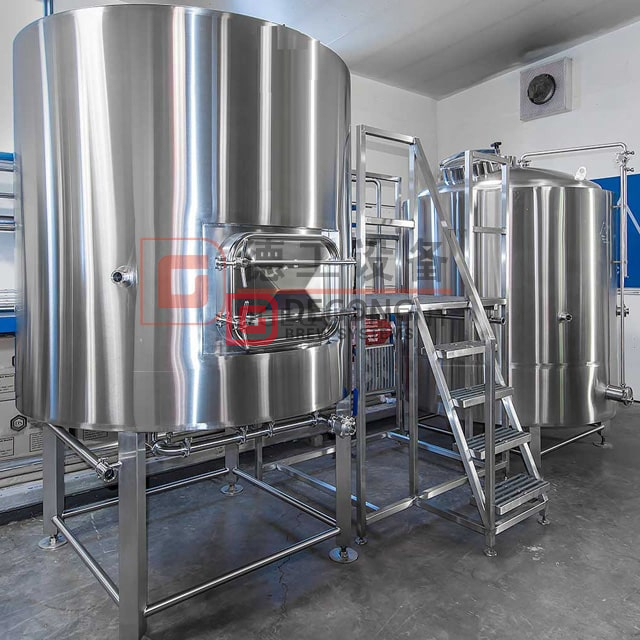 1000L Bar completo commerciale semi-automatico isolato in acciaio inossidabile / birrificio personale utilizzato sistema di produzione della birra