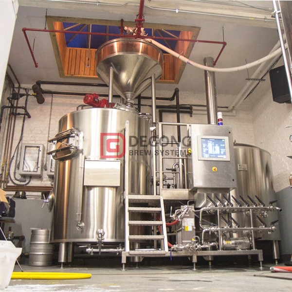 Sistema di birreria in acciaio micro-birra in acciaio riscaldato a vapore da 500 litri in vendita